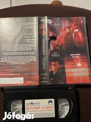 Borzalmak szigete horror vhs.  