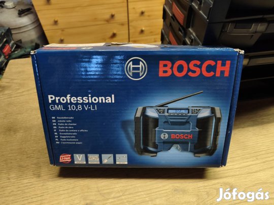 Bosch GML 12V-li akkus ipari rádió 