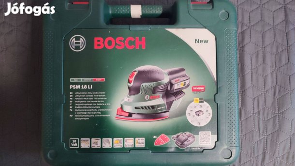 Bosch PSM 18 LI sarokcsiszoló (multicsiszoló) kofferben