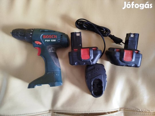 Bosch PSR 1200 voltos fúrógép töltővel 2 akkuval