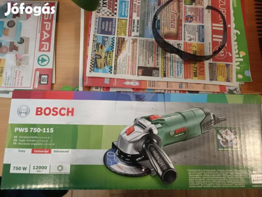 Bosch Új sarokcsiszoló eladó. Bontatlan. Pws 750-115
