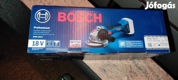Bosch akumlátoros sarokcsiszoló 