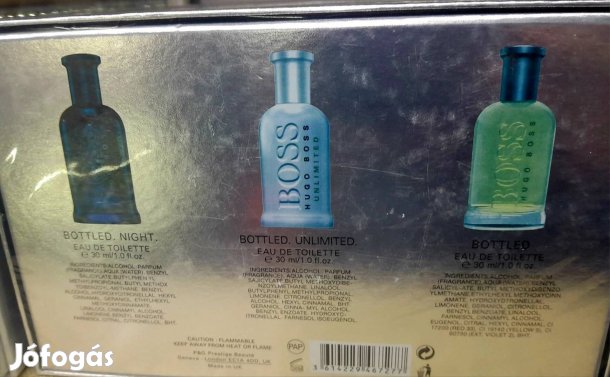 Boss férfi parfüm szett 3*30 ml új bontatlan