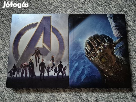 Bosszúállók: Végtelen háború / Végjáték 4K UHD blu-ray steelbook