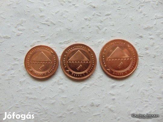 Bosznia Hercegovina 10 - 20 - 50 pfennig 1998 Nagyon szépek