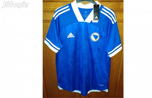 Bosznia-Hercegovina válogatott kék eredeti adidas 2020-22 mez (L)