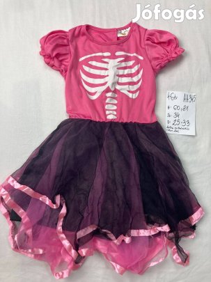 Boszorkány jelmez, halloween jelmez 4-6 év M345