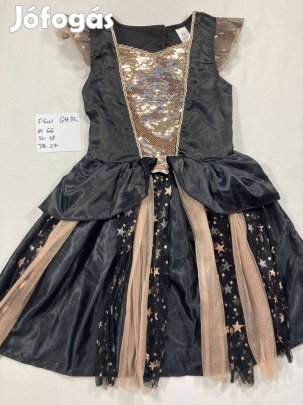 Boszorkány jelmez, halloween jelmez 5-6 év GH32