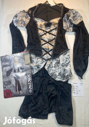 Boszorkány jelmez, halloween jelmez, felnőtt jelmez M255