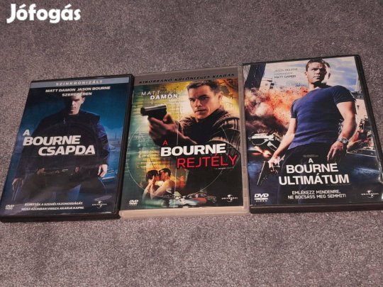 Bourne trilógia DVD - A Bourne rejtély, A Bourne csapda, ultimátum