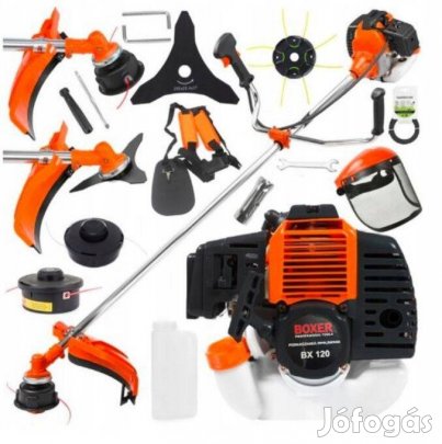 Boxer Benzinmotoros Fűkasza, Sok Tartozékkal