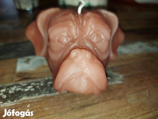 Boxer kutyafej formájú gyertya