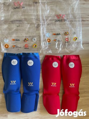 Boxhoz újszerű lábfej és lábszárvédők L-es méret (171-180 cm)