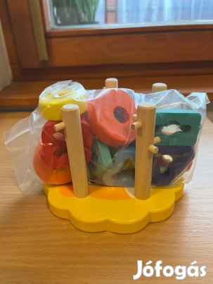 Boxiki kids fa oktató geometrikus rakós és rendező tábla forma- és szí