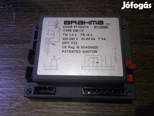 Brahma CM11F tüzelőautomatika elektronika gyújtásvezérlő