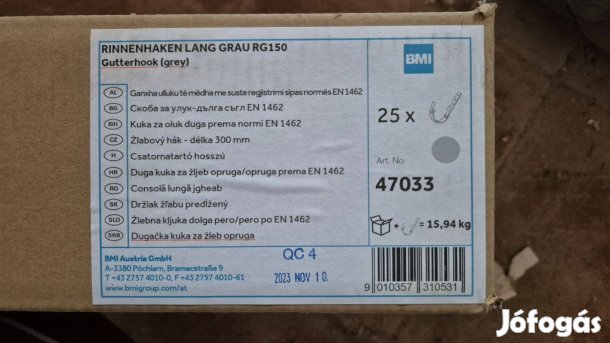 Bramac Stabicor antracit csatornatartó