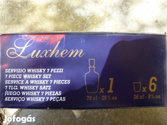 Brandy / Whisky Pohárkészlet dekantálóval