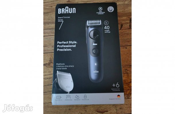 Braun Series 7 szakállvágó fekete/kék BT7520 Vadonatúj