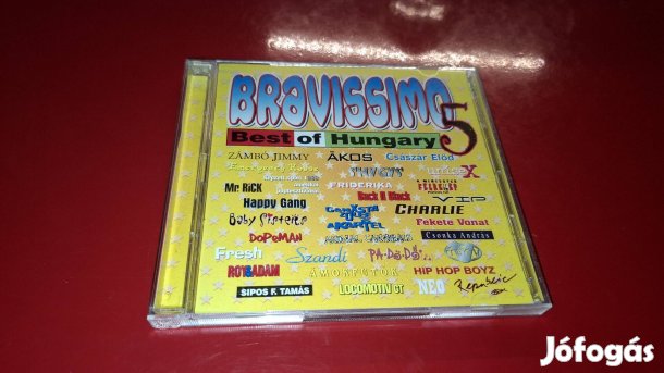 Bravissimo 5 Best of Hungary 1998 dupla Cd