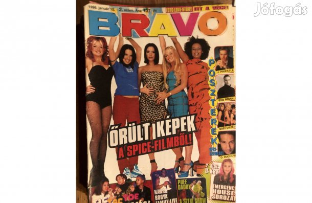 Bravó magazin a 90-es évek tinimagazinja 2000 Ft/db:Lenti