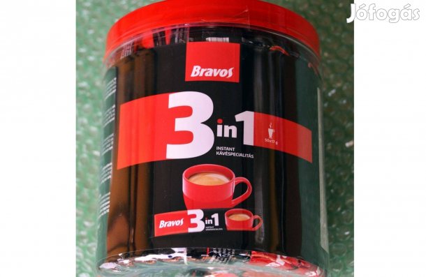 Bravos instant kávé - a bolti ár harmadáért (50 darab x 17g)