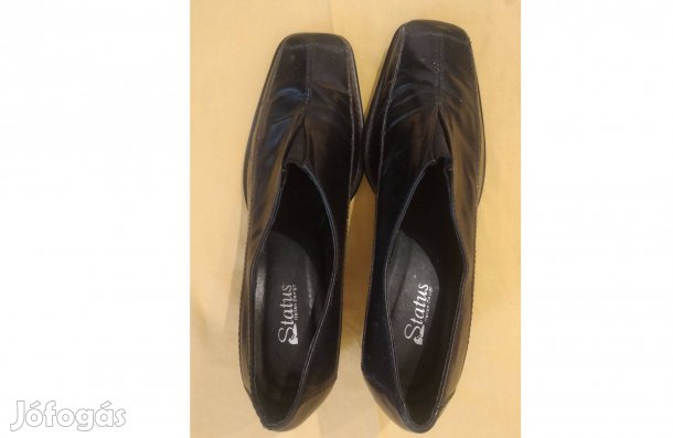 Brazil fekete női bőrcipő,kényelmes, újszerű 39-es