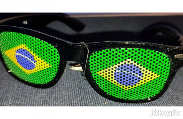 Brazil válogatott Szurkolói Party fekete zöld napszemüveg (Új)