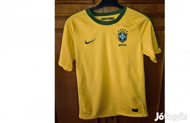 Brazil válogatott eredeti Nike 2010-11 sárga gyerek mez (158-170)