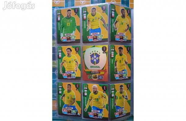 Brazília Teljes sor Fifa World Cup 2022 Qatar kártya