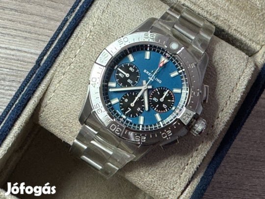 Breitling Avenger B01 Chronograph 42 kék színben vadonatúj fóliás Lgsw
