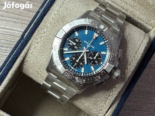 Breitling Avenger B01 Chronograph 42 kék színben vadonatúj fóliás Lgsw