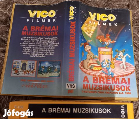 Brémai muzsikusok - rajzfilm vico vhs