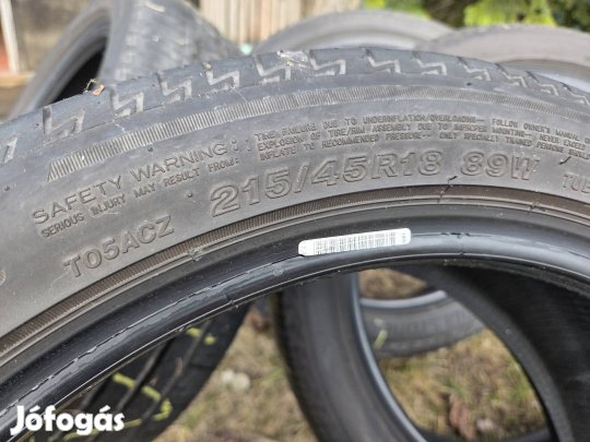 Bridgestone 215/45 R18 nyári gumi