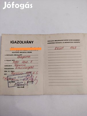 Brigád igazolvány 1971