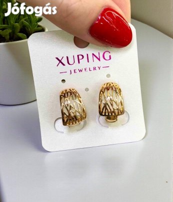 Brigitta rose gold színű antiallergén xuping fülbevaló