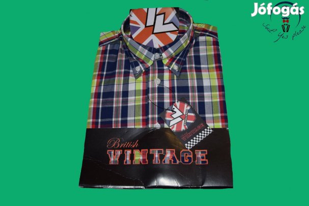British Vintage új, férfi ing (méret:38-S)