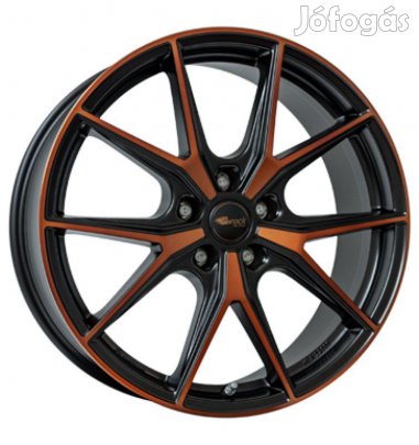 Brock B40 BOM - Fekete narancs matt 8X19 5X112 ET40 CB57,1 | alufelni