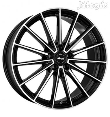 Brock B43 SGVP - Fényes fekete polírozott 8X19 5X112 ET45 CB66,6 |
