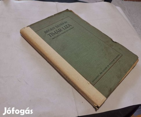 Bródy Sándor - Timár Liza - dráma (1914) - egy lipótvárosi lány