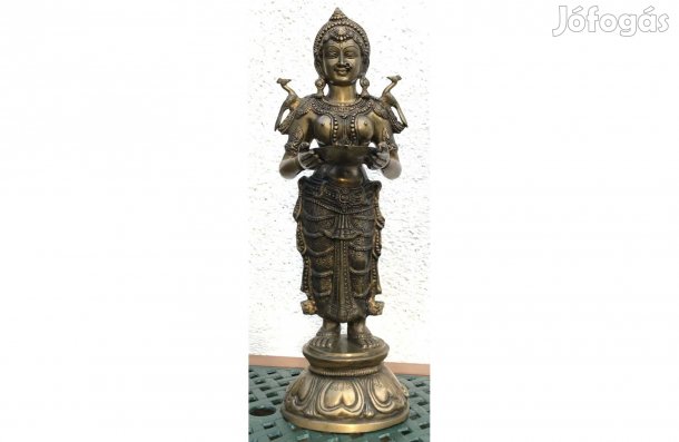 Bronz Lakshmi szobor