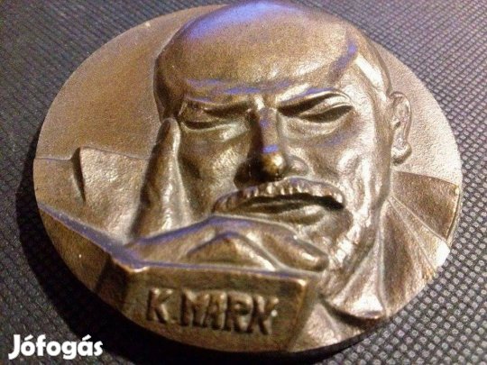Bronz Lenin emlék plakett eladó!