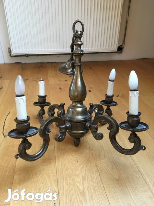 Bronz ? Csillár antik mennyezeti lámpa falikar XI. Ker a