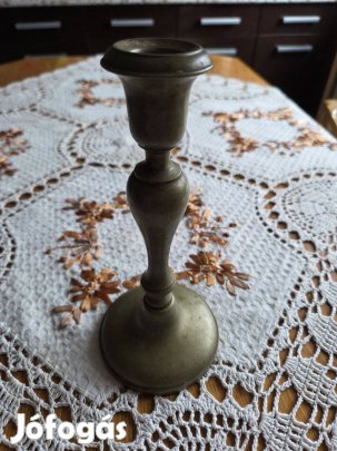 Bronz antik gyertyatartó