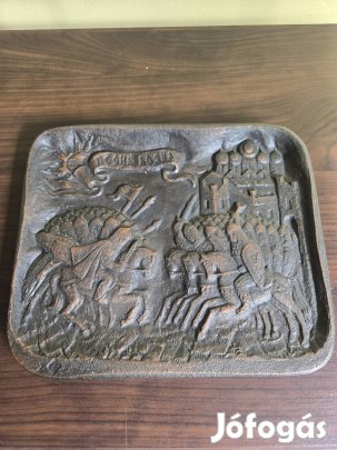 Bronz dombormű, falidísz