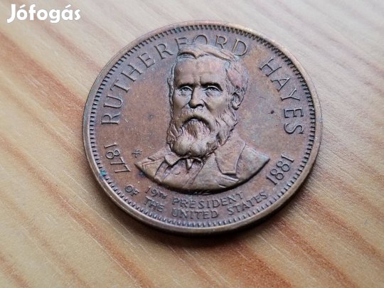 Bronz emlékérem Az USA Elnöke "Rutherford Hayes"