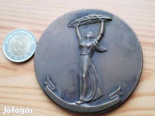 Bronz emlékérem régi db "Szabadságszobor"