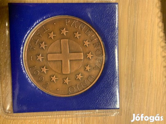 Bronz emlékérme Habsburg Ottó 80 éves