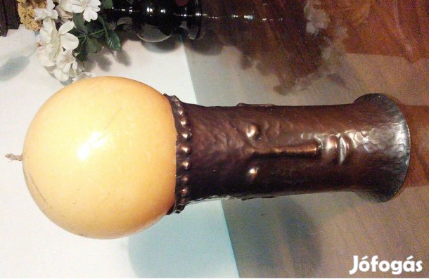 Bronz gyertya gyertyatartó tartó szobor 18 cm magas 0,854 g