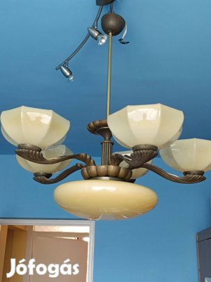 Bronz karos,-Szecessziós- Antik Csillár,-most olcsóbban!- eladó