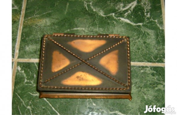 Bronz kisláda, ékszertartó doboz 16 x 11 cm, 5, 5 cm magas